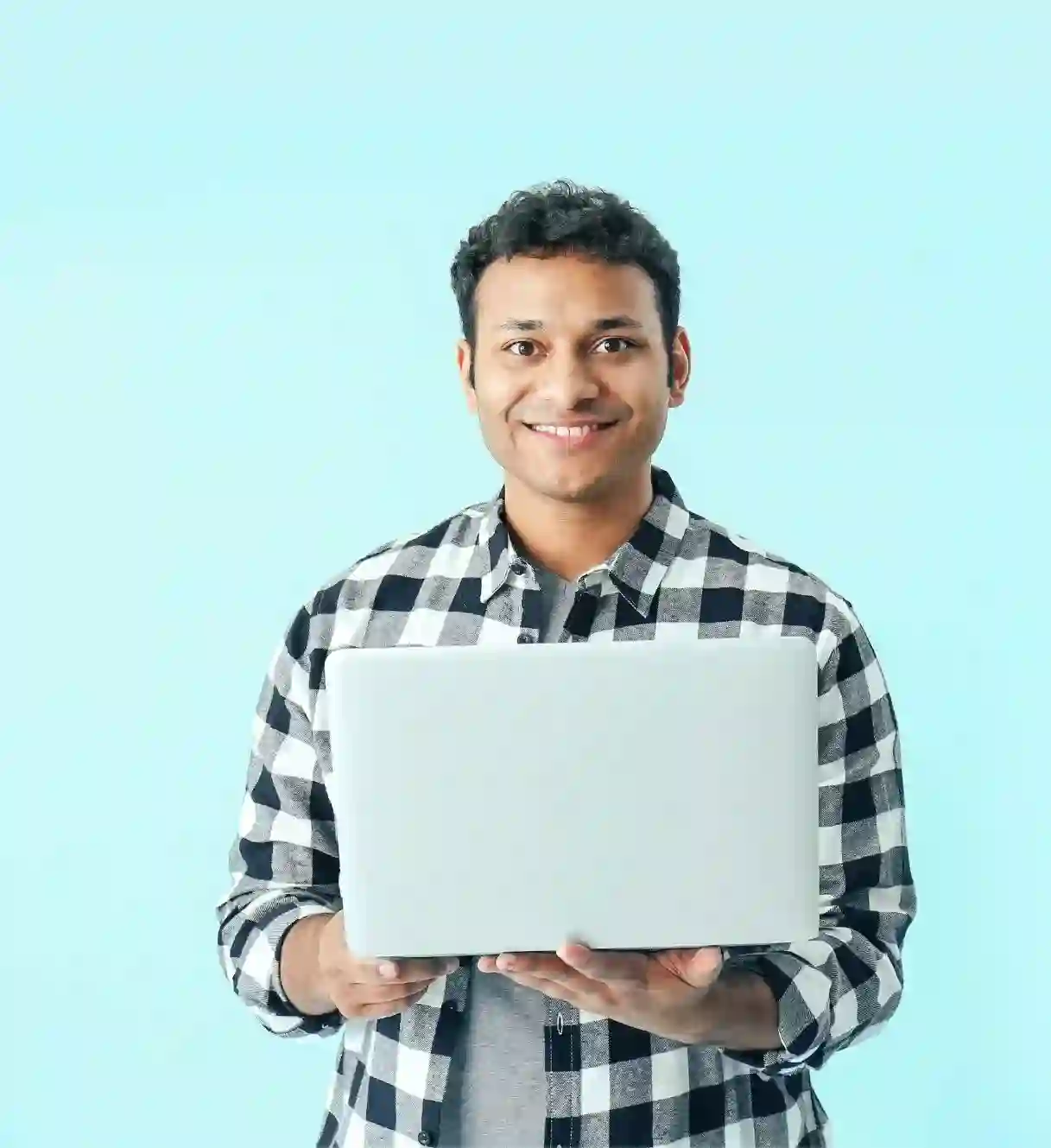 boy with laptop